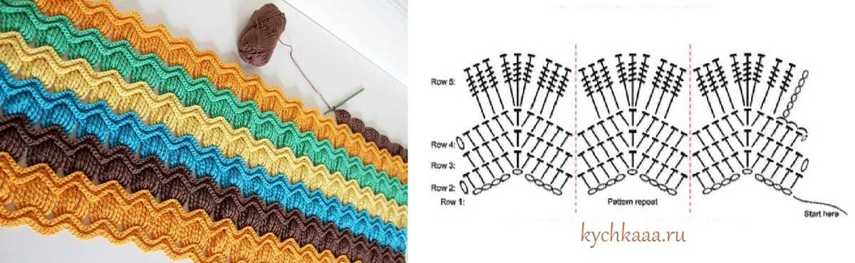 10 stitch zigzag knitting pattern