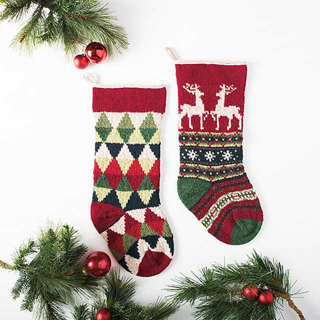 1940's christmas stocking knitting pattern