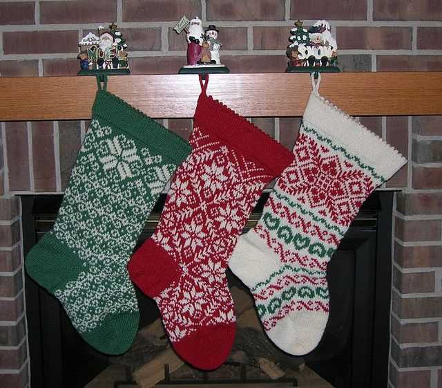 1940's christmas stocking knitting pattern