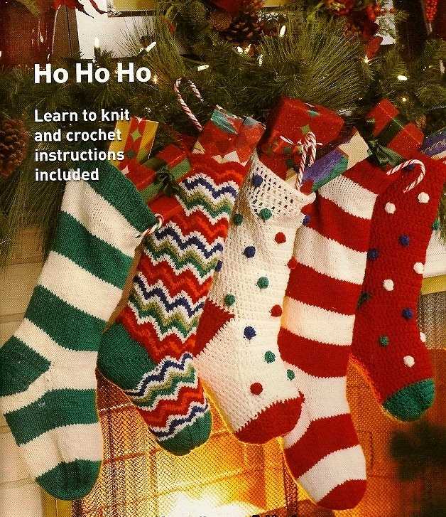 1940's christmas stocking knitting pattern