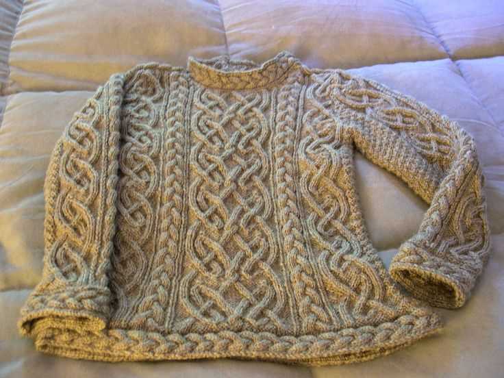 Irish fisherman sweater knitting pattern