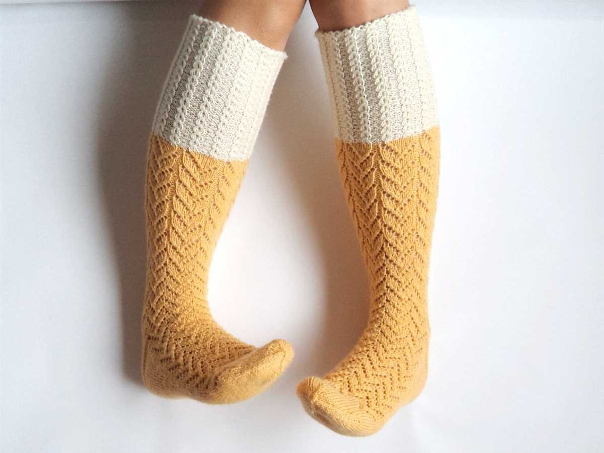 Boot sock knitting pattern