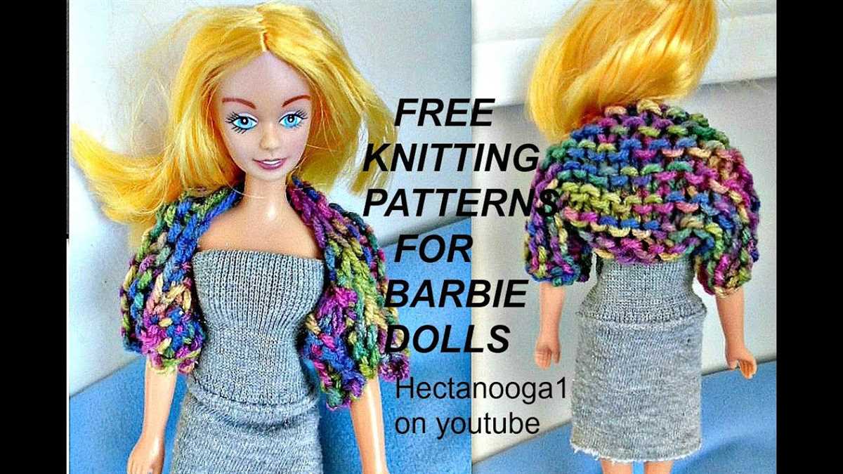 Barbie doll knitting patterns uk