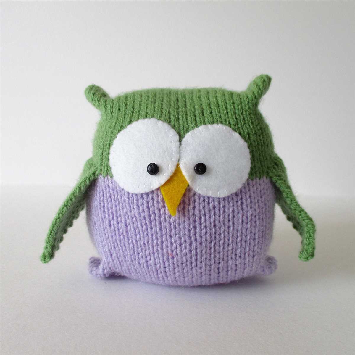 Knitted owl toy pattern free