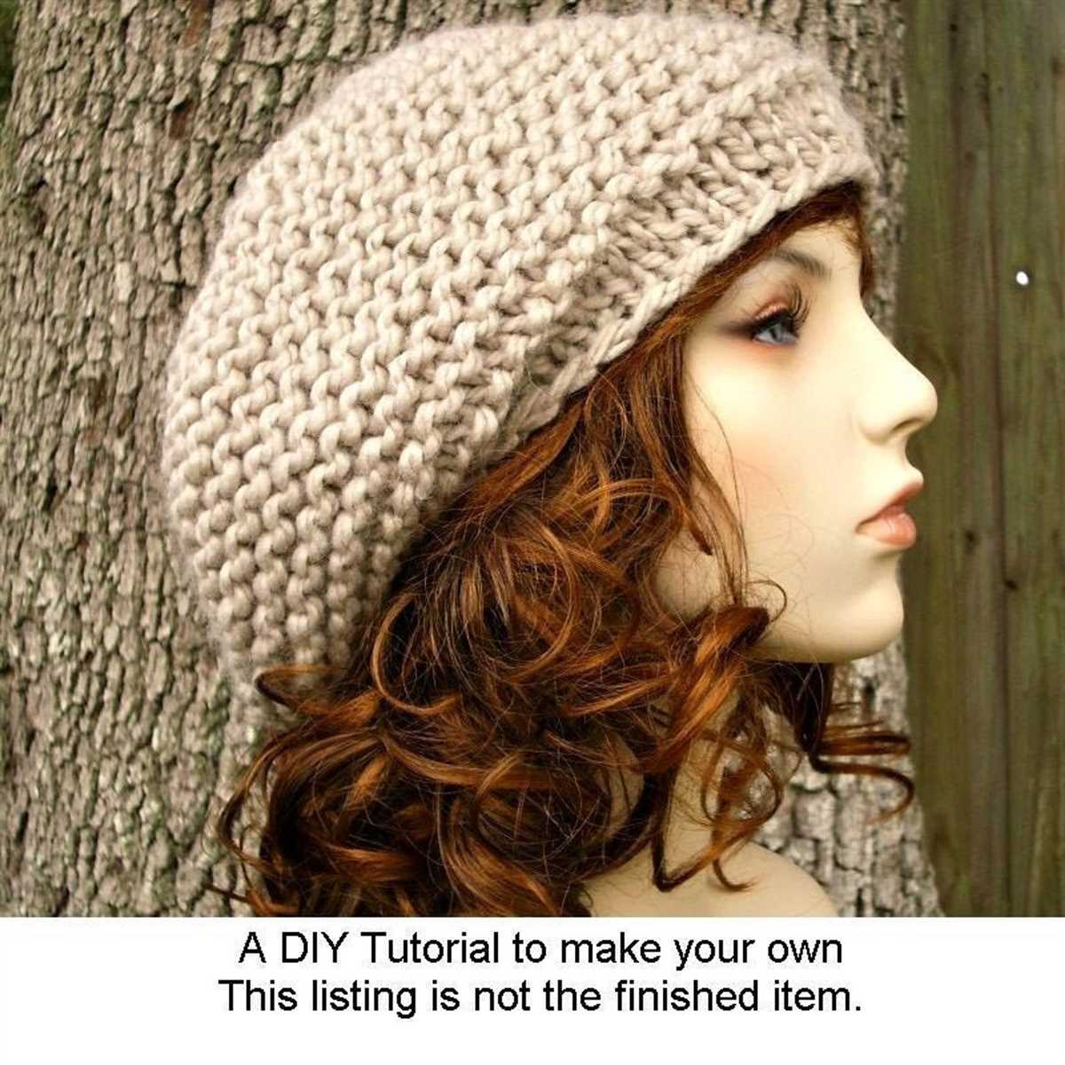 Easy knitting pattern for beanie hat