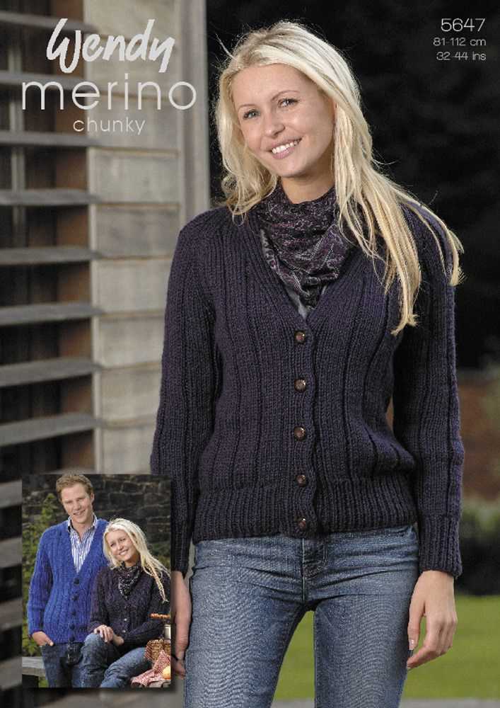 Chunky knit pattern cardigan