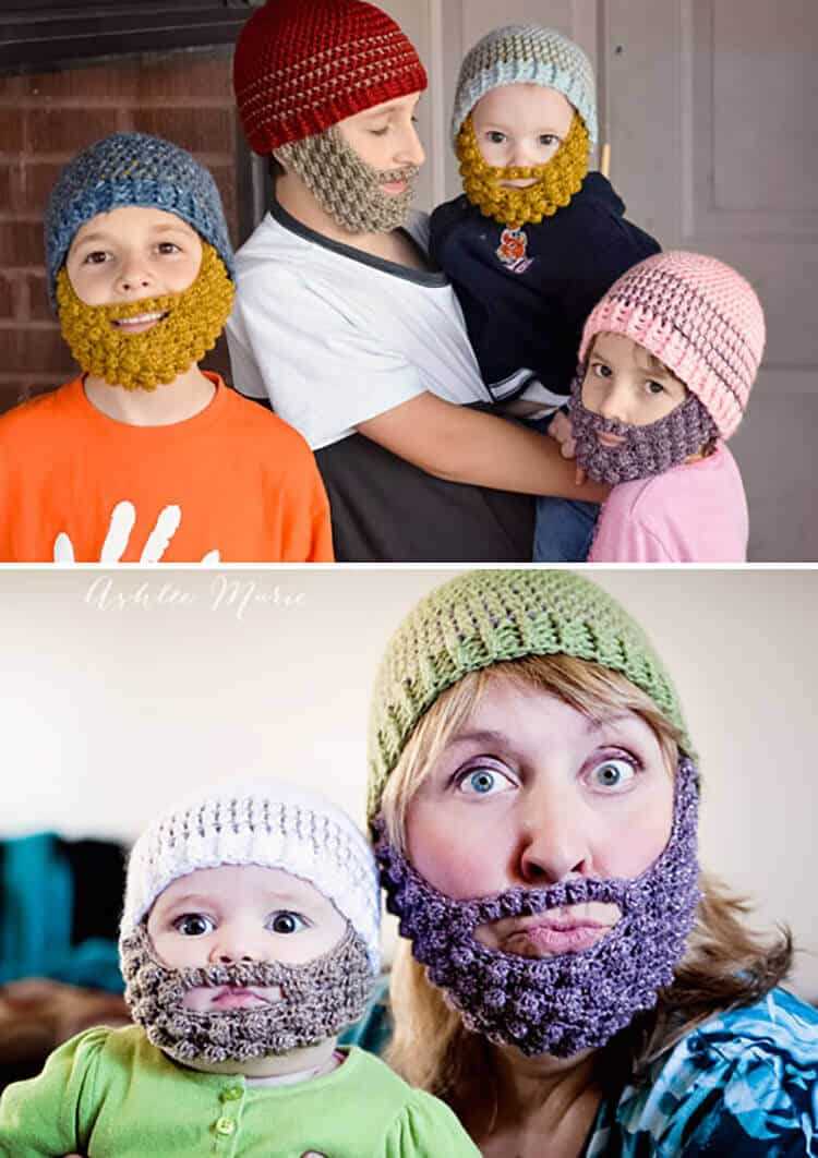 Free knitted beard pattern