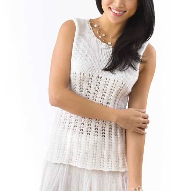 Knit lace tank top pattern