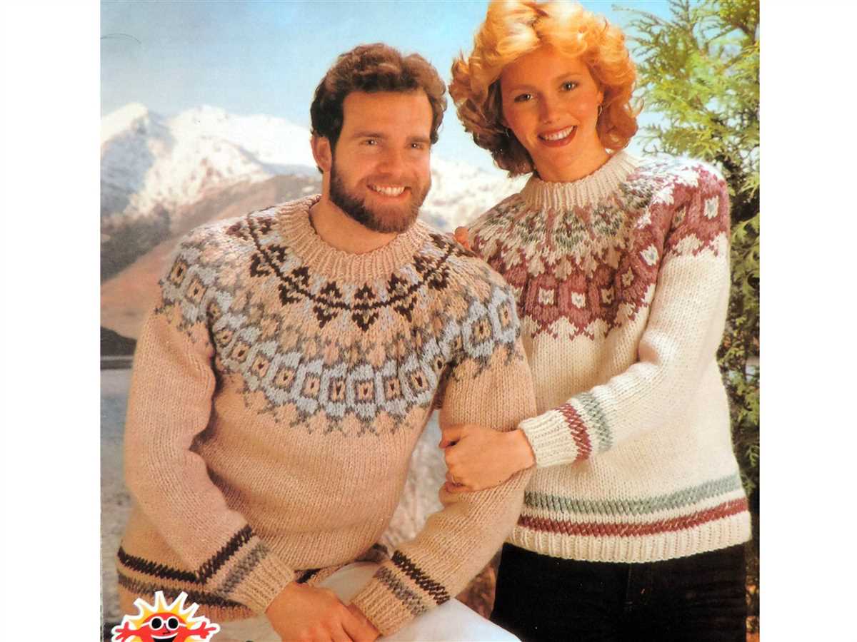 Fair isle sweater free knitting pattern