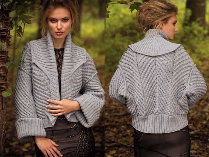 Cable knit jacket pattern