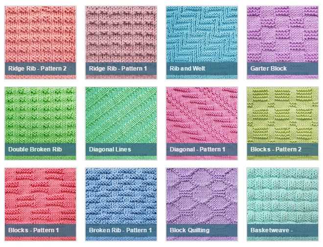 Knitting patterns with pictures