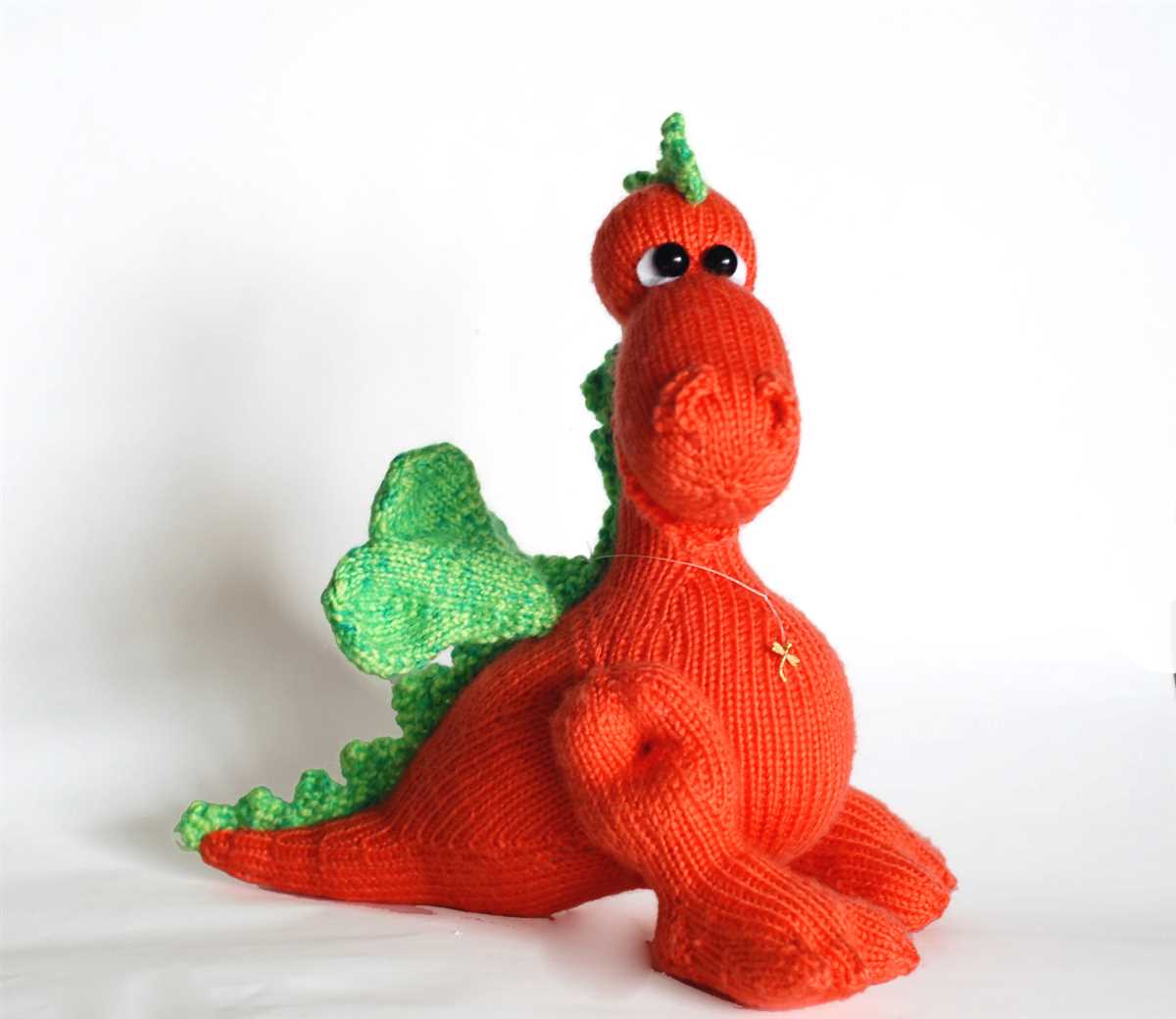 Dragon knitting pattern knitted toys