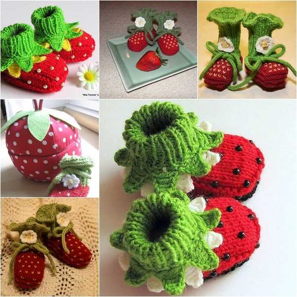 Knitted strawberry pattern free