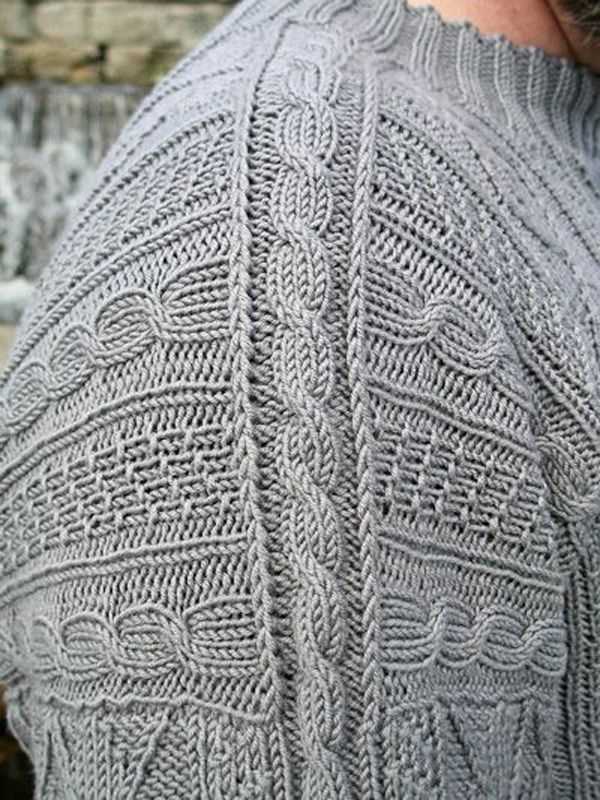 Guernsey wrap knitting pattern