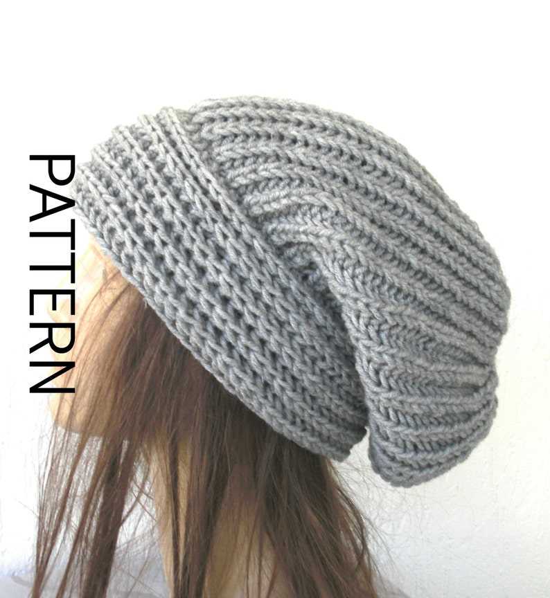 Knitting pattern slouchy hat