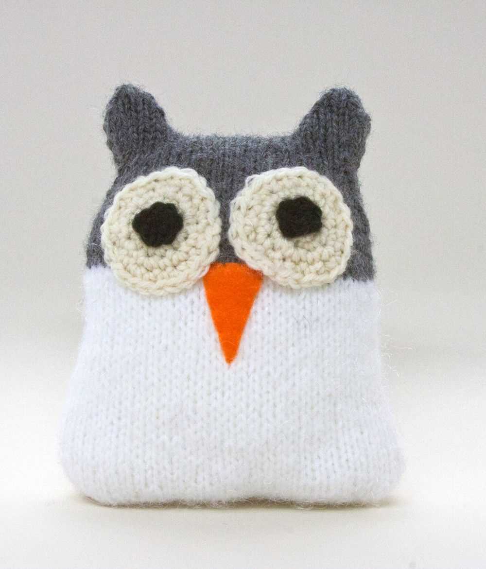 Knitted owl toy pattern free