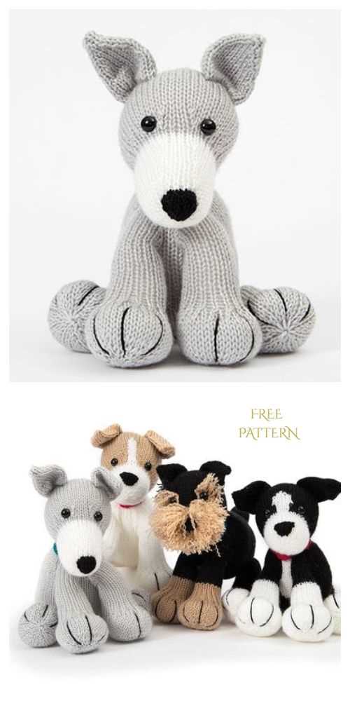 Knitted dog toy dog knitting patterns free