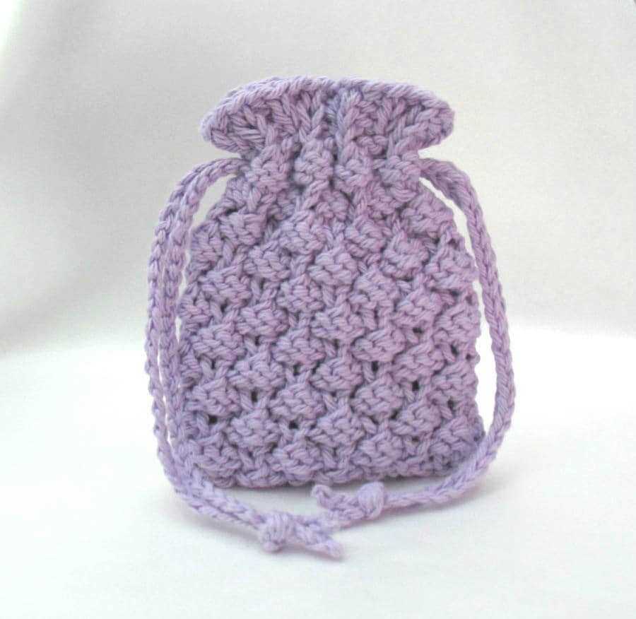 Knitted soap saver bag pattern