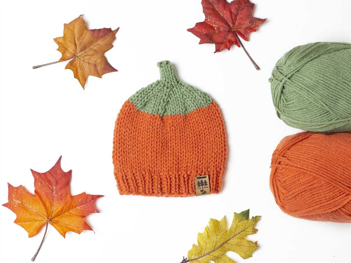 Free pumpkin hat knitting pattern