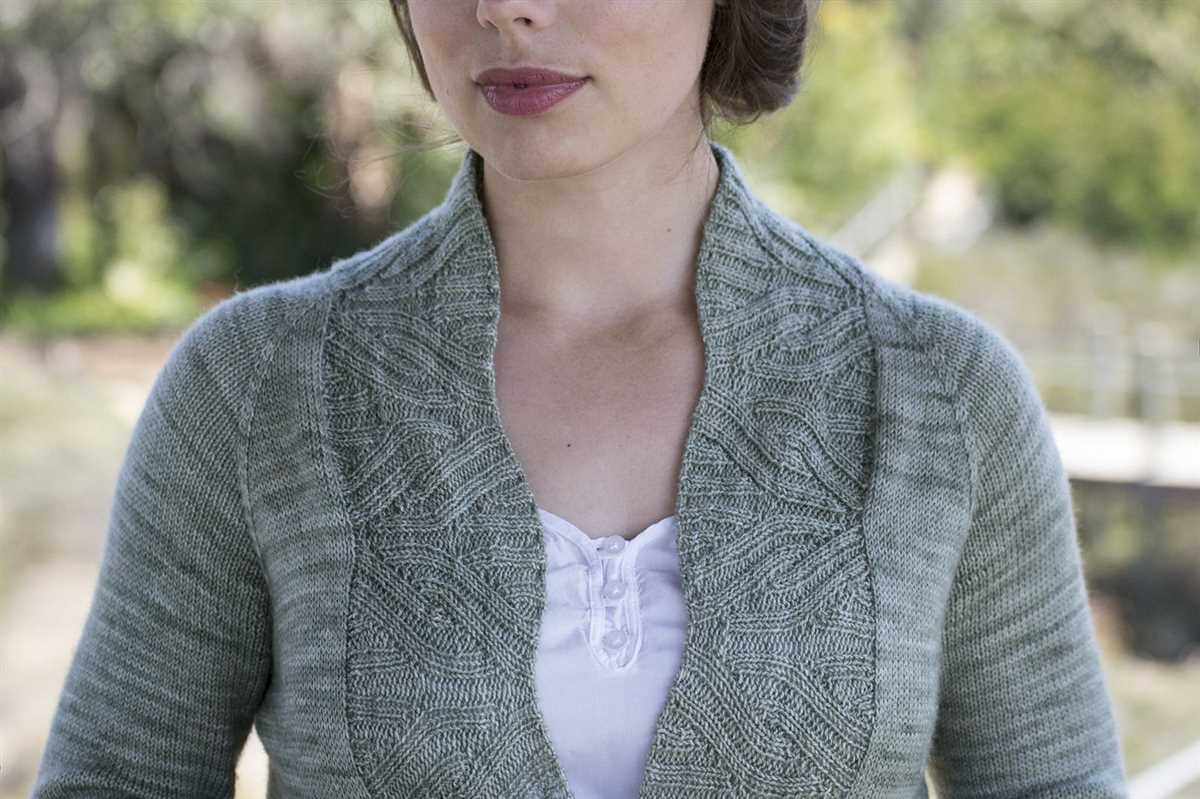 Bell sleeve cardigan knitting pattern