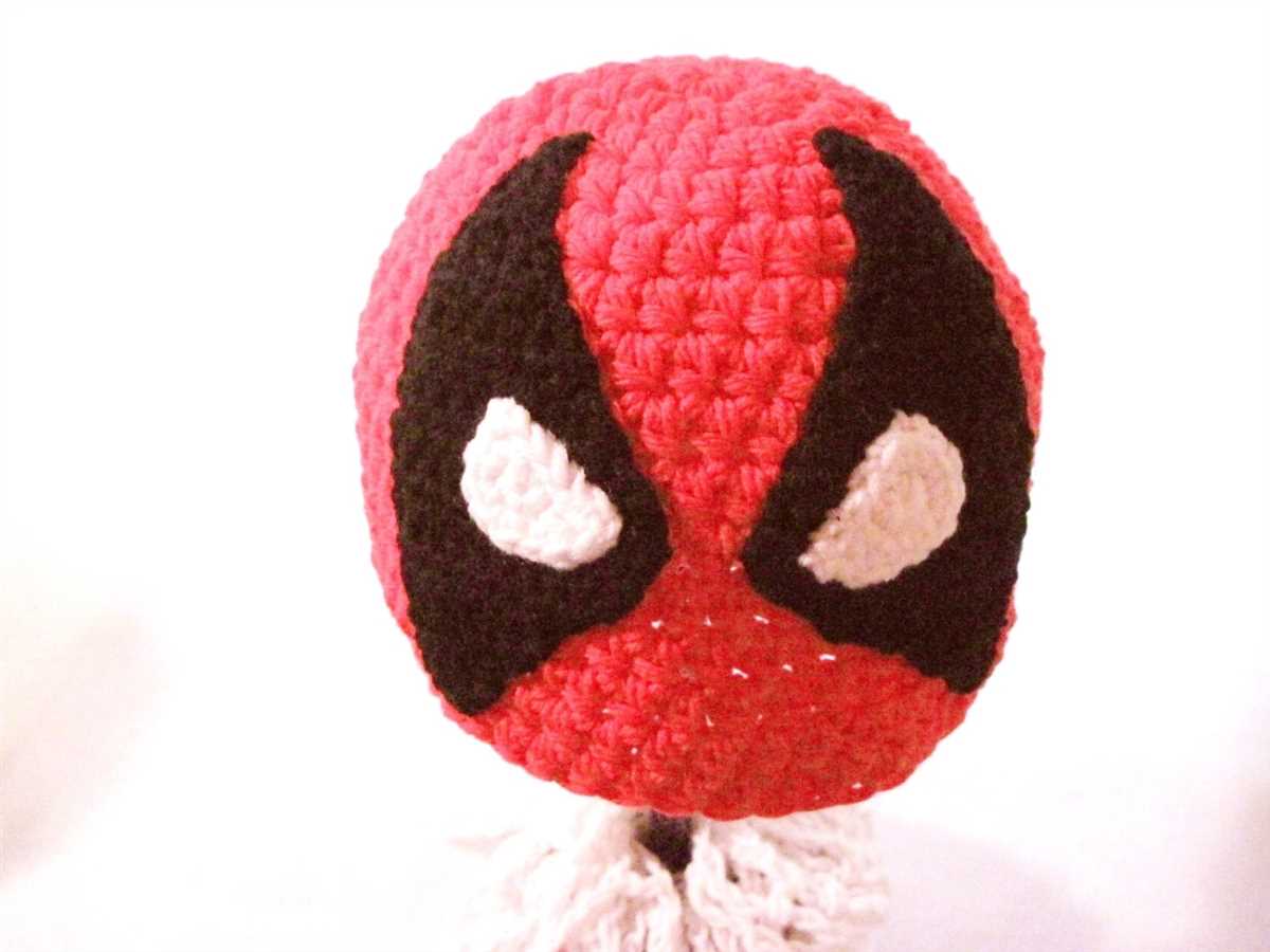 Deadpool knit hat pattern