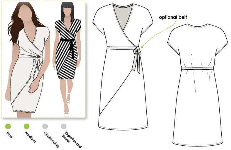 Knit maxi dress sewing pattern