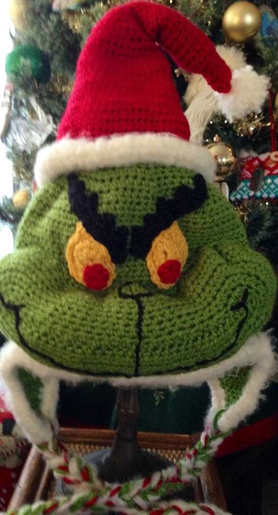 Knitted grinch pattern