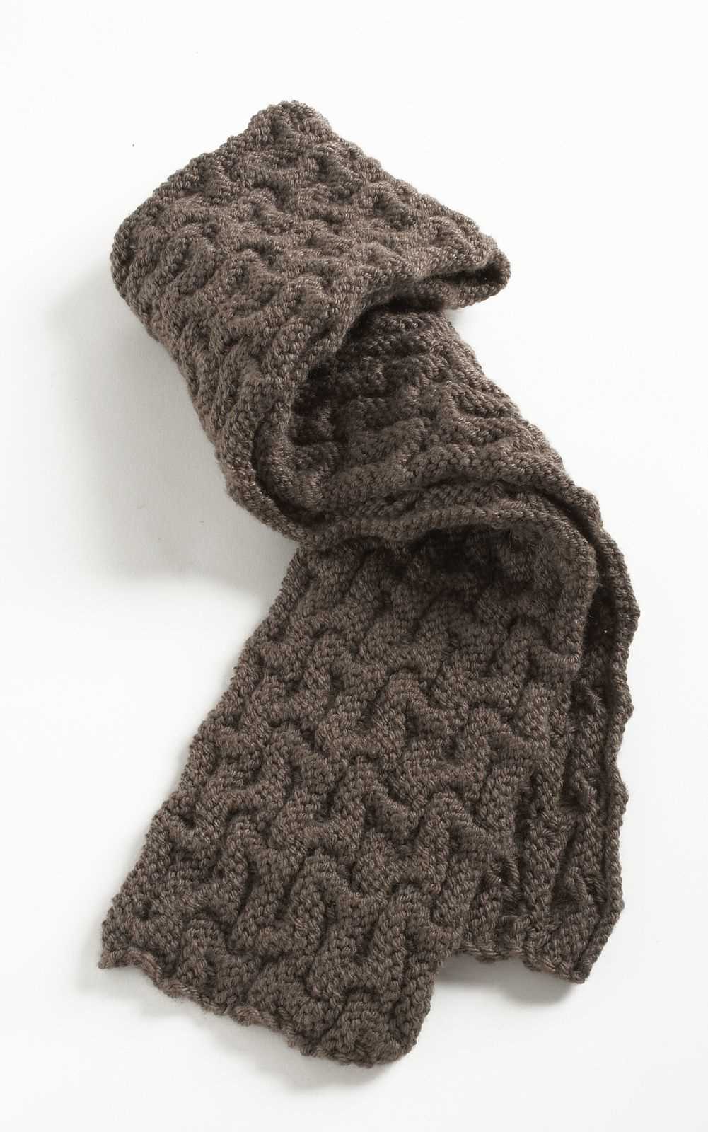 Lion brand free knitting scarf patterns