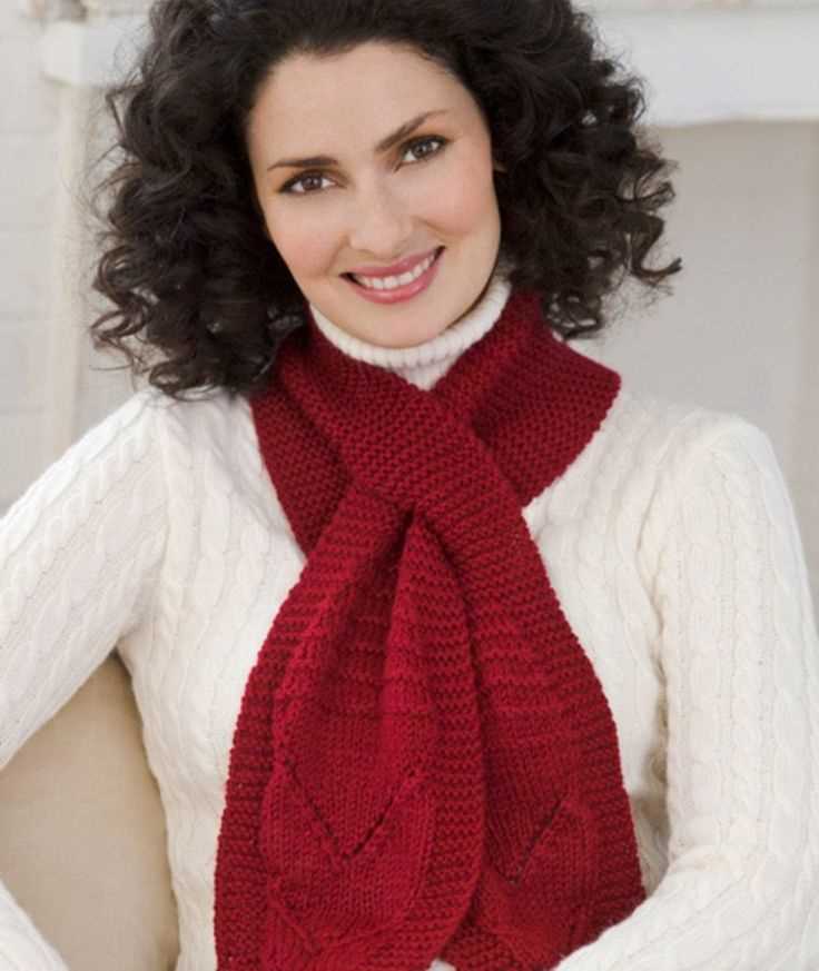 Knit pattern for scarf