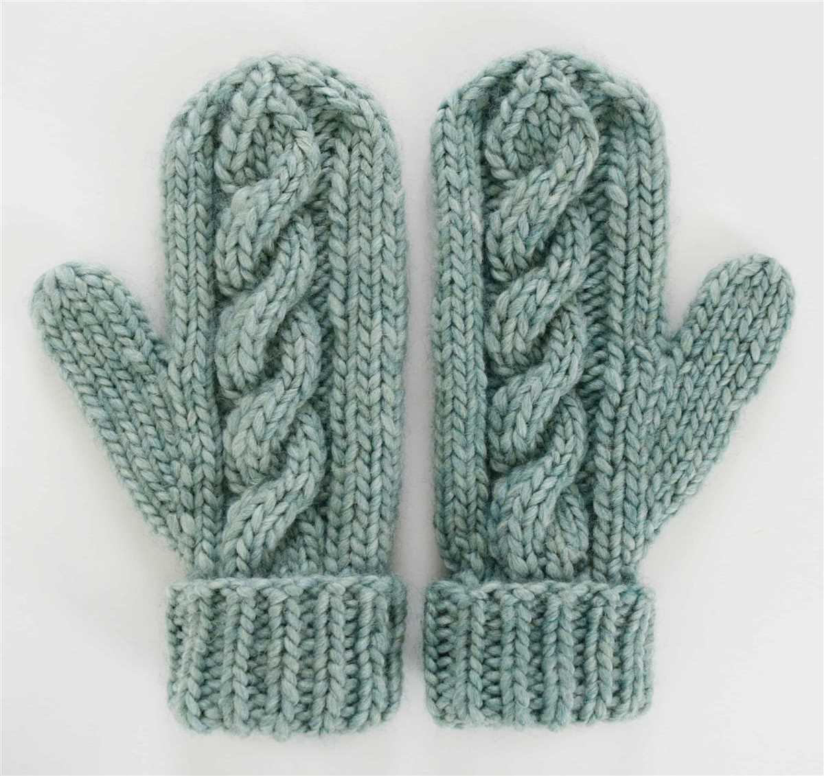 Free knitting pattern for mittens on circular needles