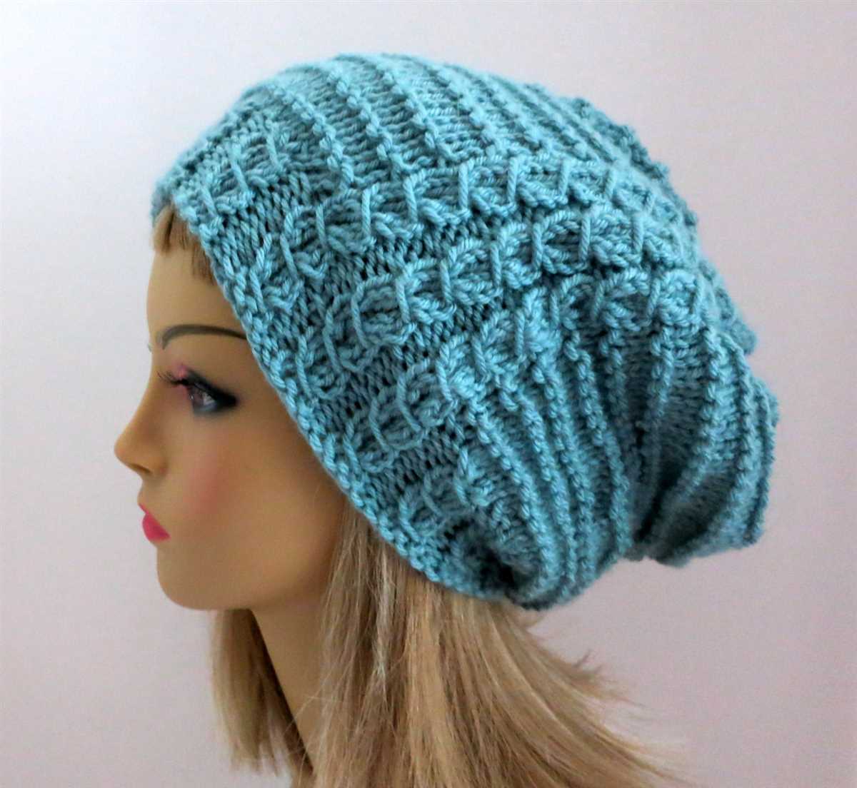 Simple knit beanie pattern