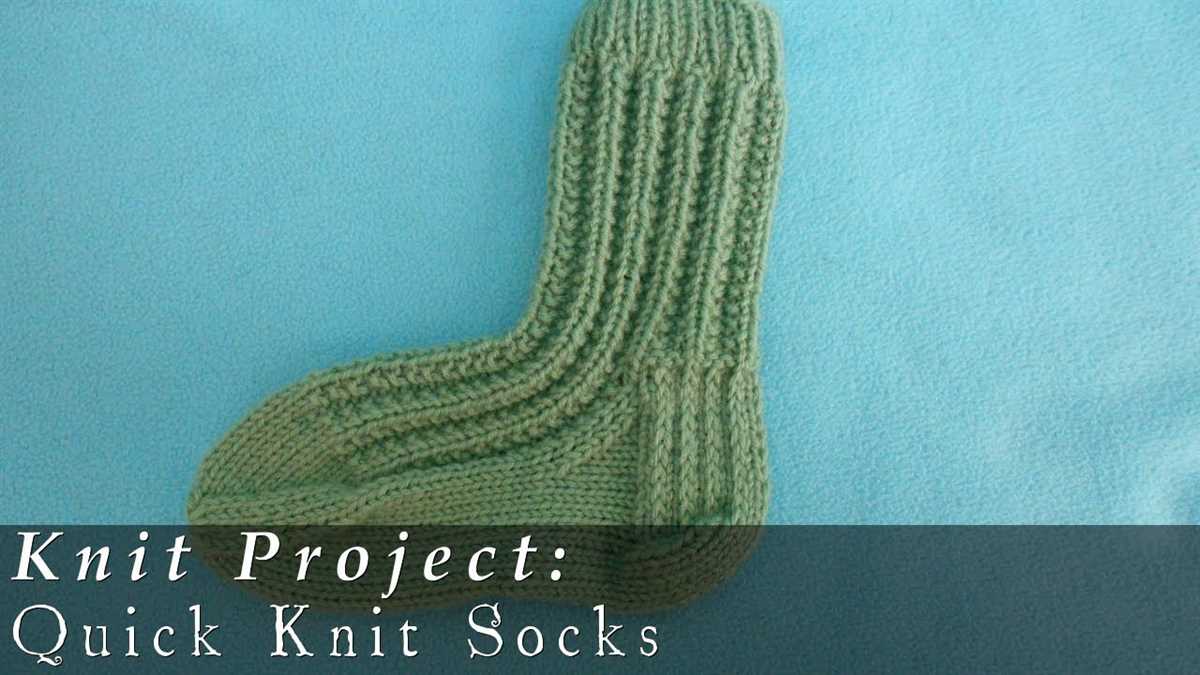 Free knitting patterns for socks on straight needles