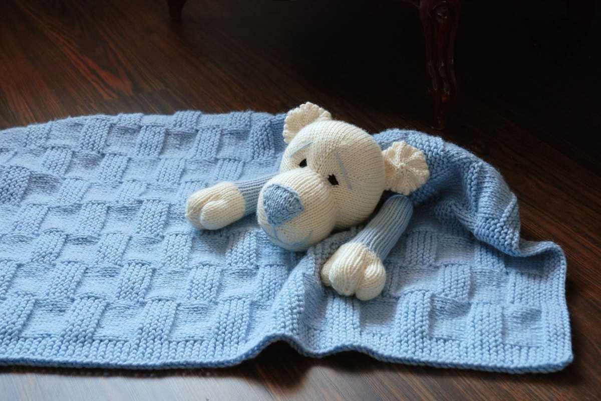 Knit security blanket pattern