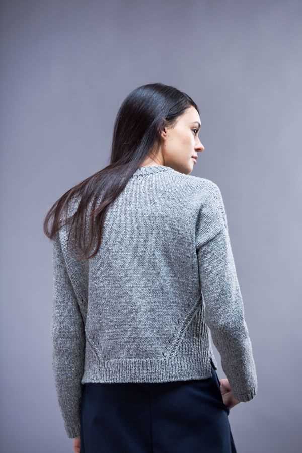 Drop shoulder cardigan knitting pattern