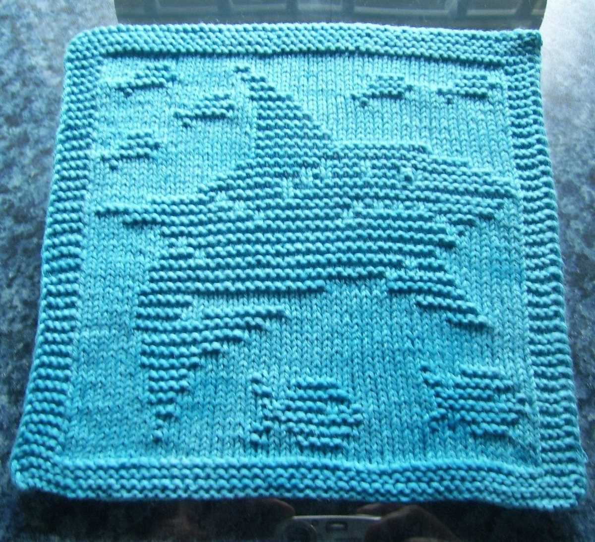 Knitted wash cloth patterns