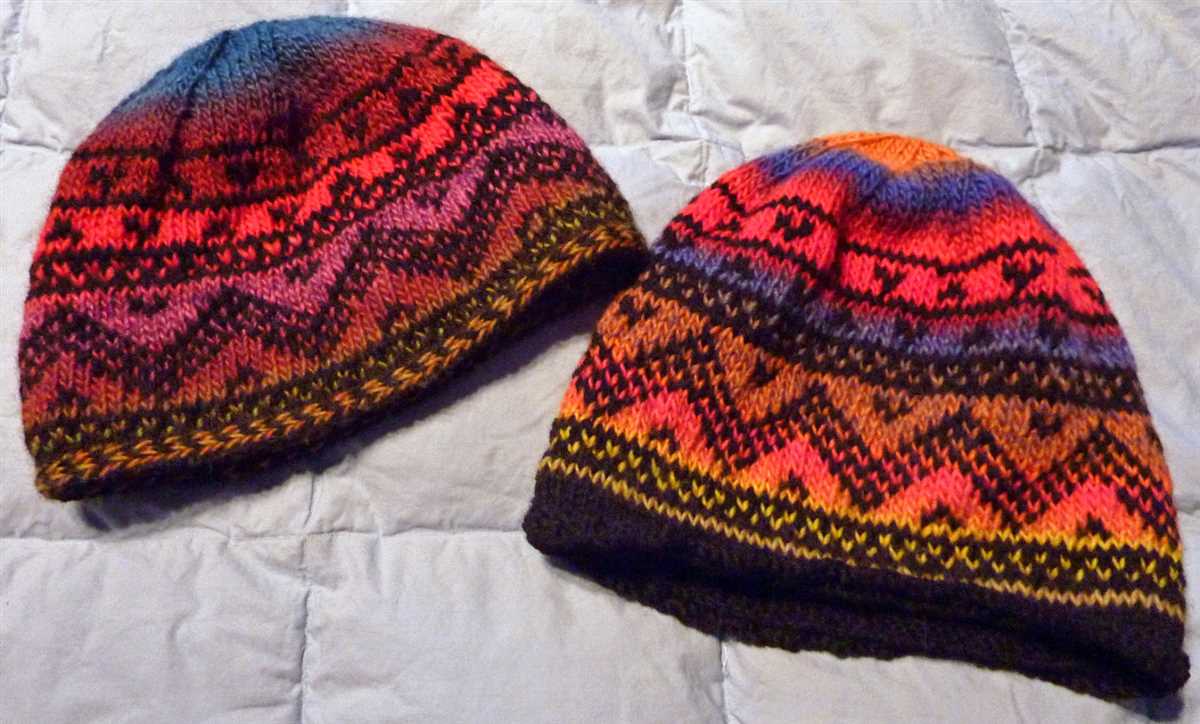 Knots of love knitted hat patterns