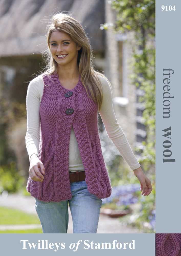 Knitting pattern for waistcoat