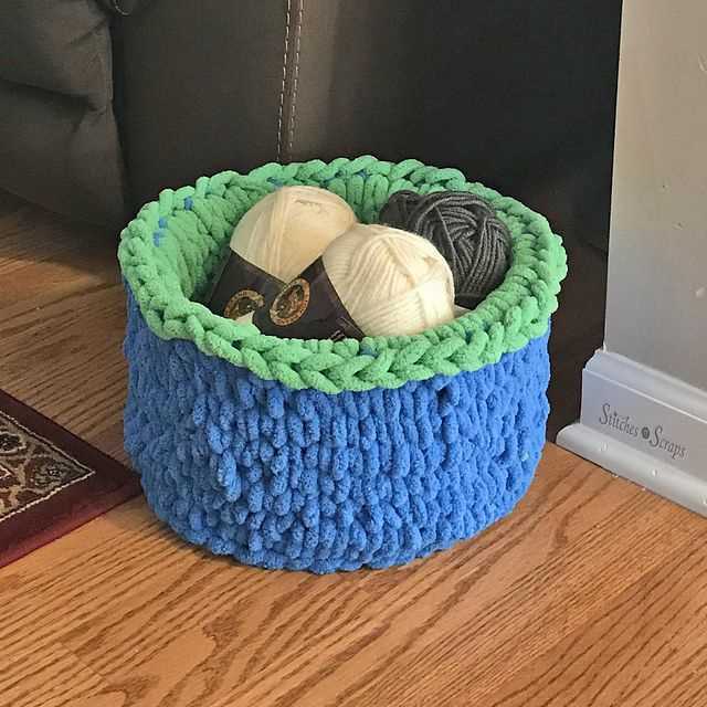 Loom knit basket pattern