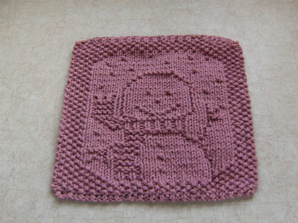 Snowman knitted dishcloth pattern