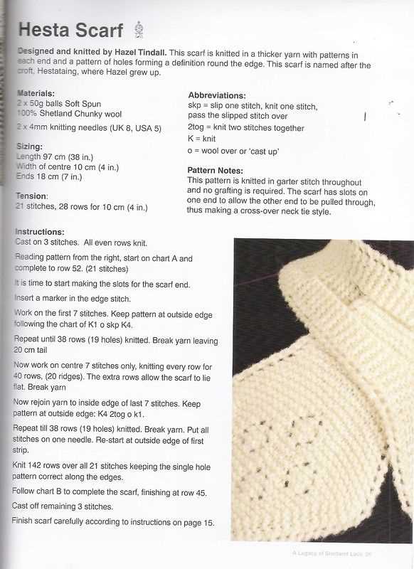 Hole knitting pattern