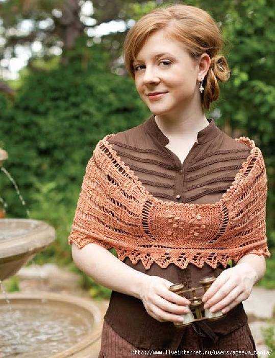 Poncho wrap knitting pattern