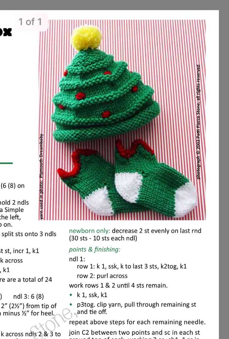 Knitting pattern for christmas tree hat