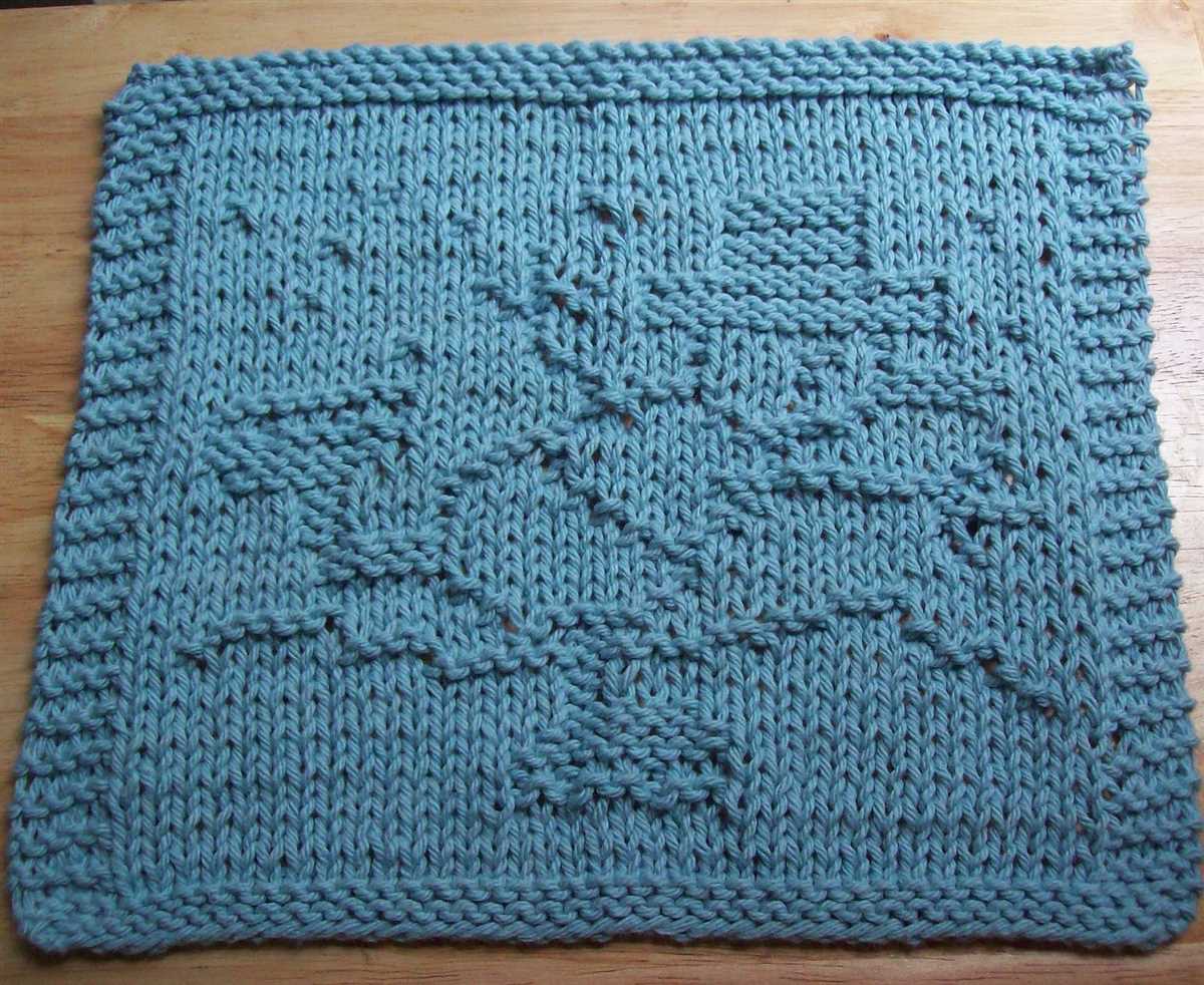 Free knitted turkey dishcloth pattern