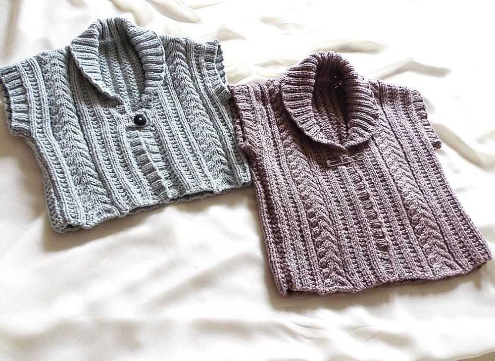 Easy knitted vest patterns free