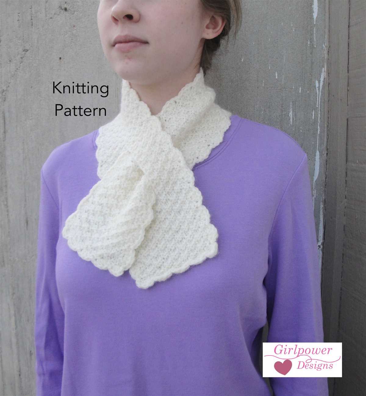 Ascot scarf knitting pattern