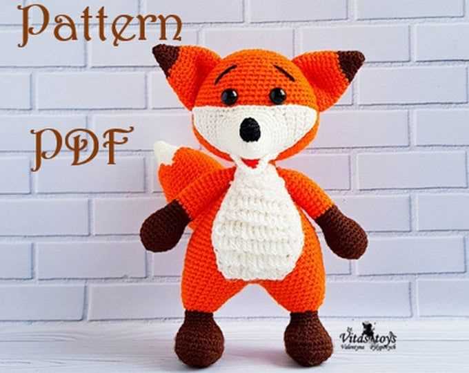 Knitted fox pattern