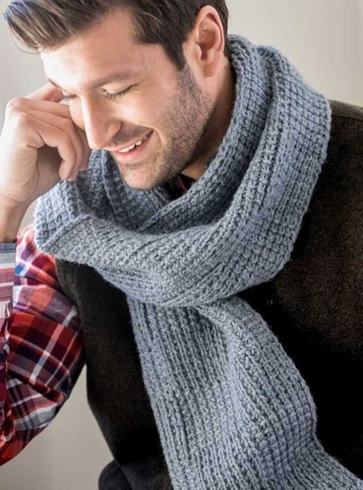 Knit mens scarf pattern