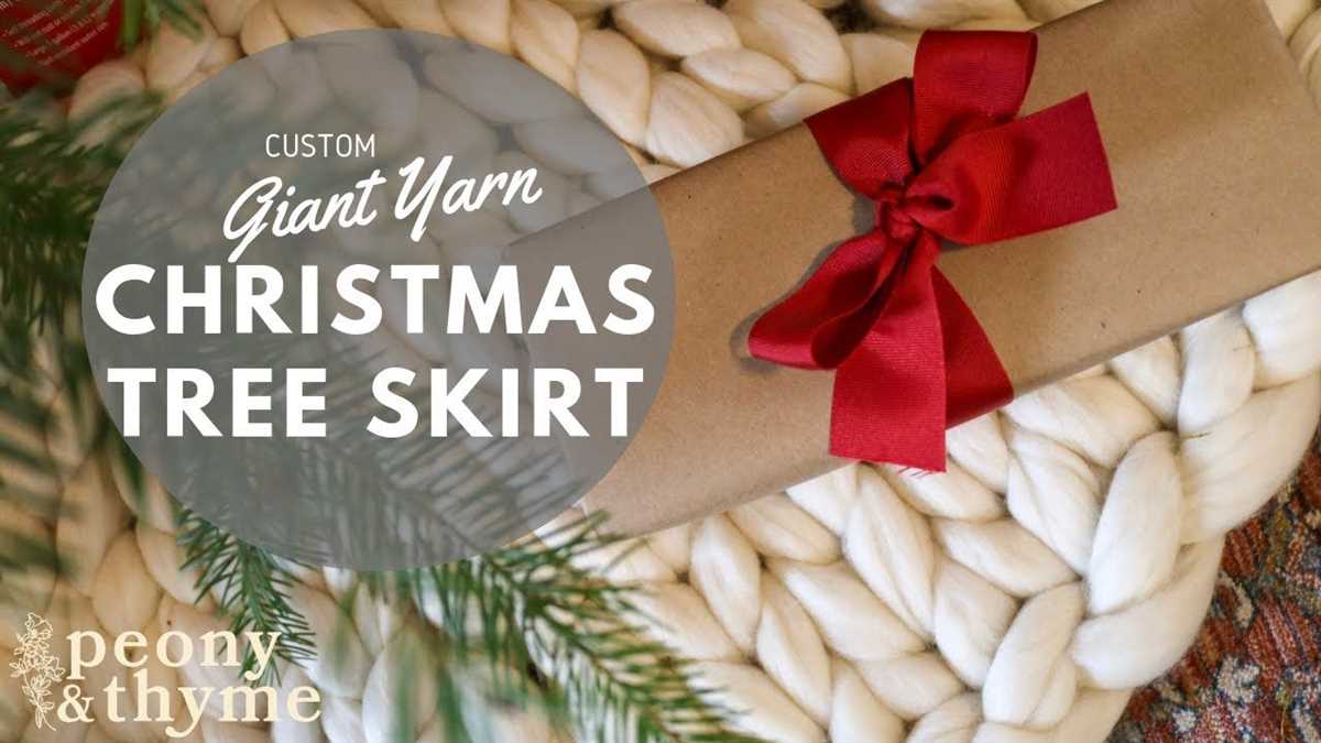 Cable knit christmas tree skirt pattern