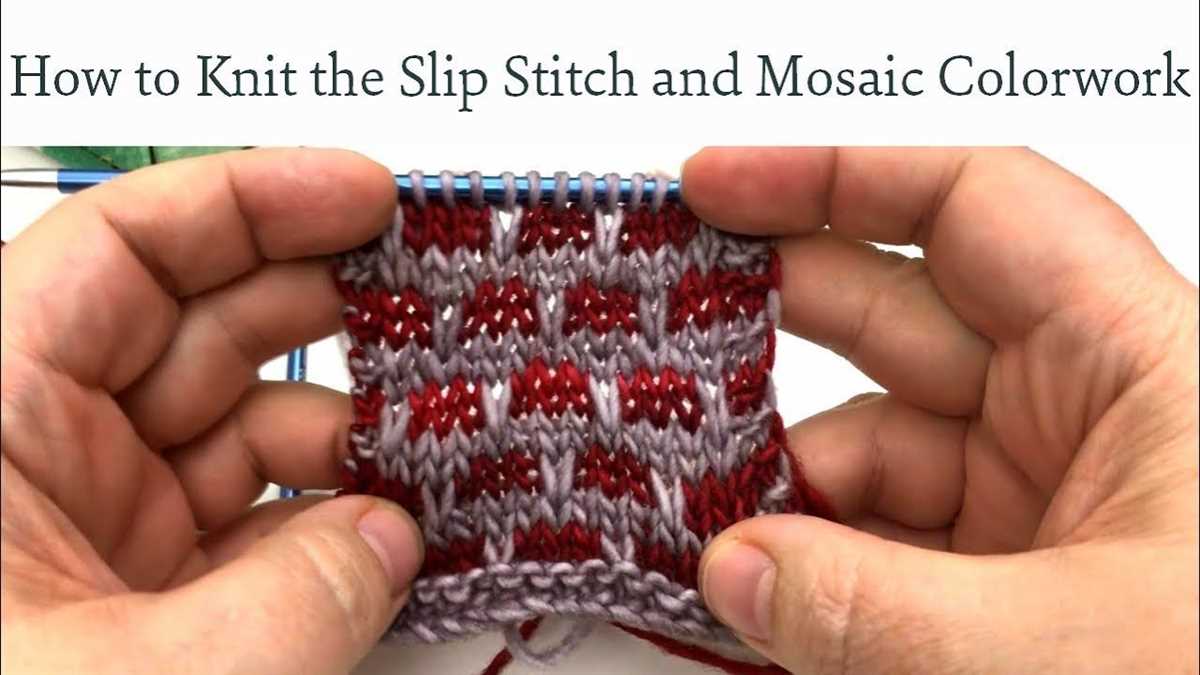 Slip stitch knit pattern