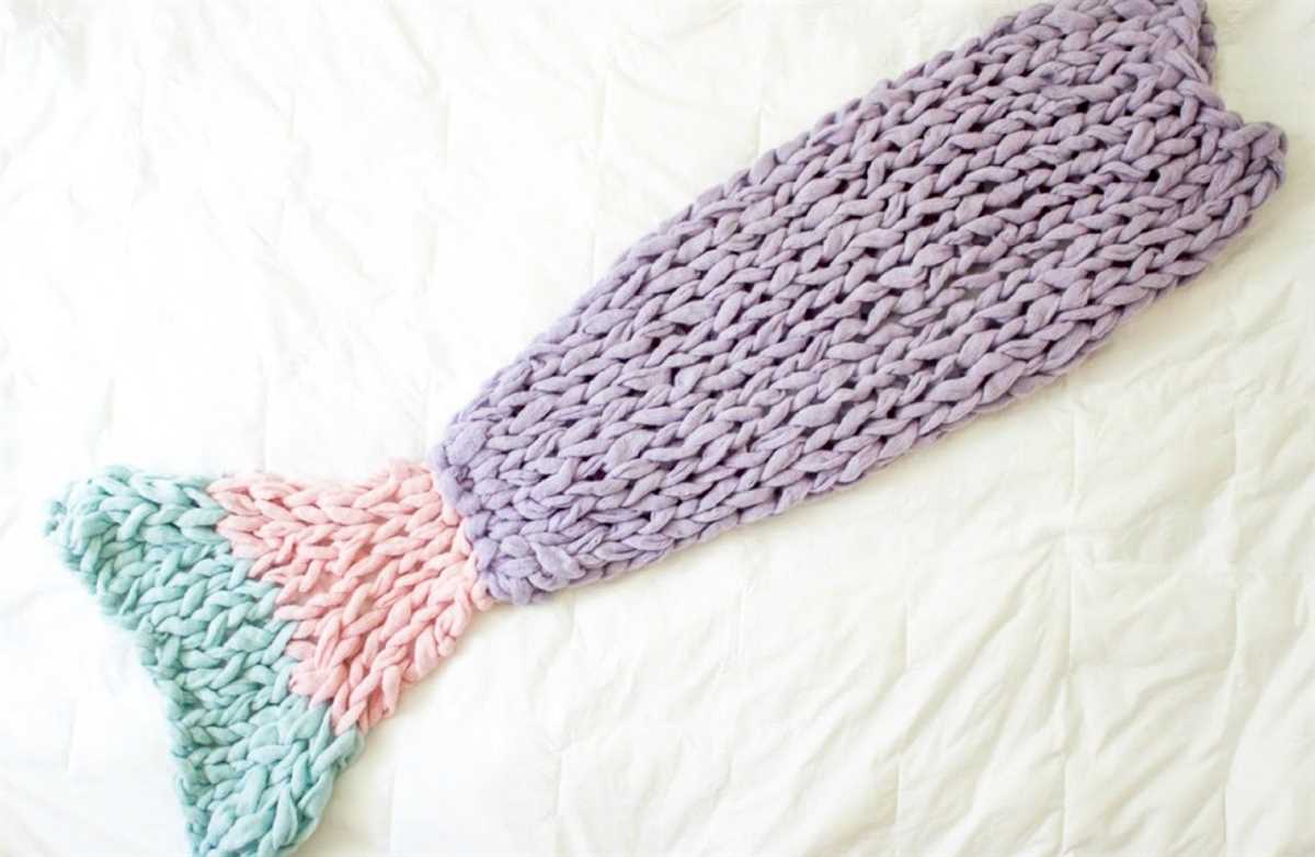 Mermaid blanket knitting pattern